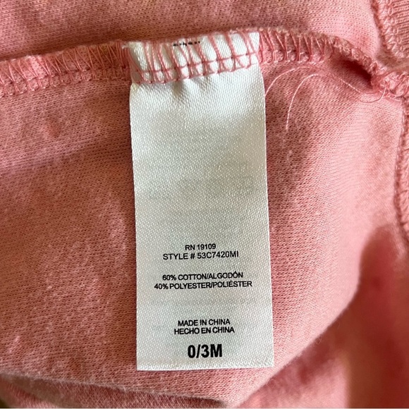 Disney Baby Minnie Mouse Short Sleeve Onesie Bodysuit - Pink Polka Dots - 0/3M - Picture 6 of 6